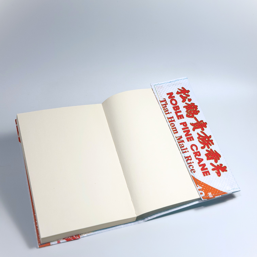 Upcycled Song He Rice Bag Notebook Sleeve | Zero Waste | Fits 120x180mm & A5 Notebooks