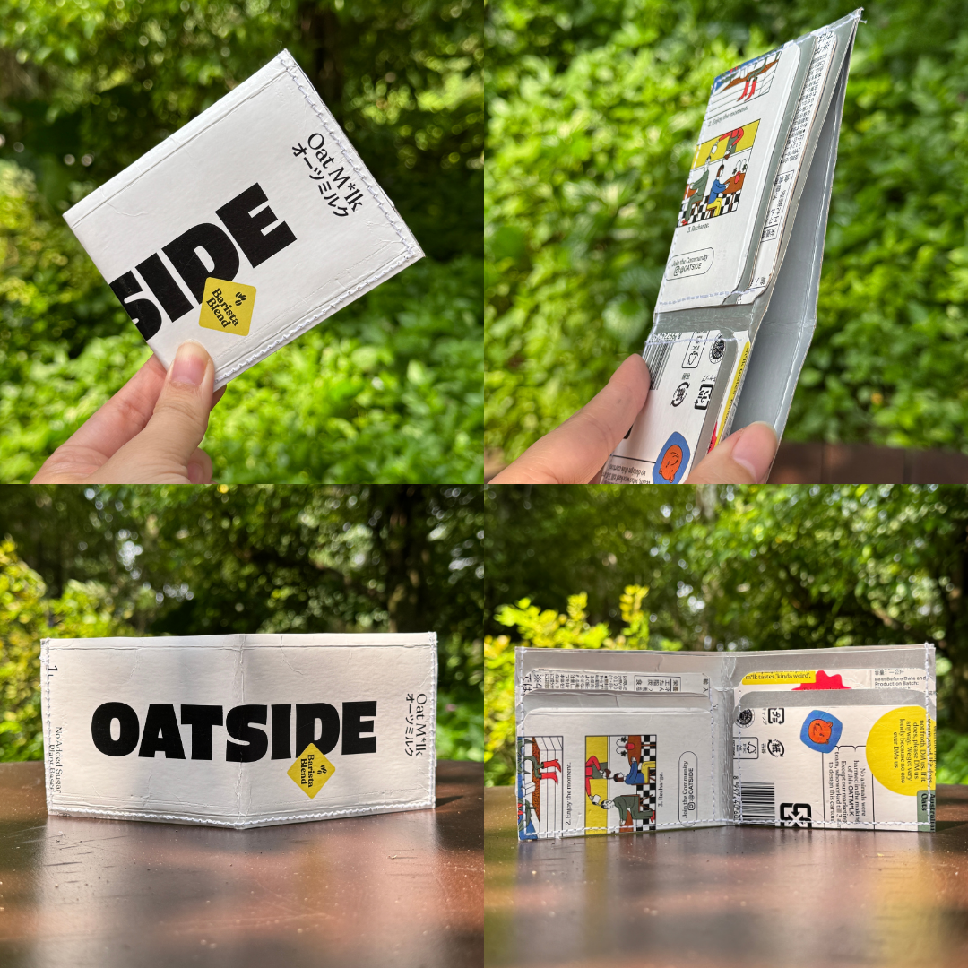 Free Pattern - Turn a Drink Carton into a Bifold Wallet