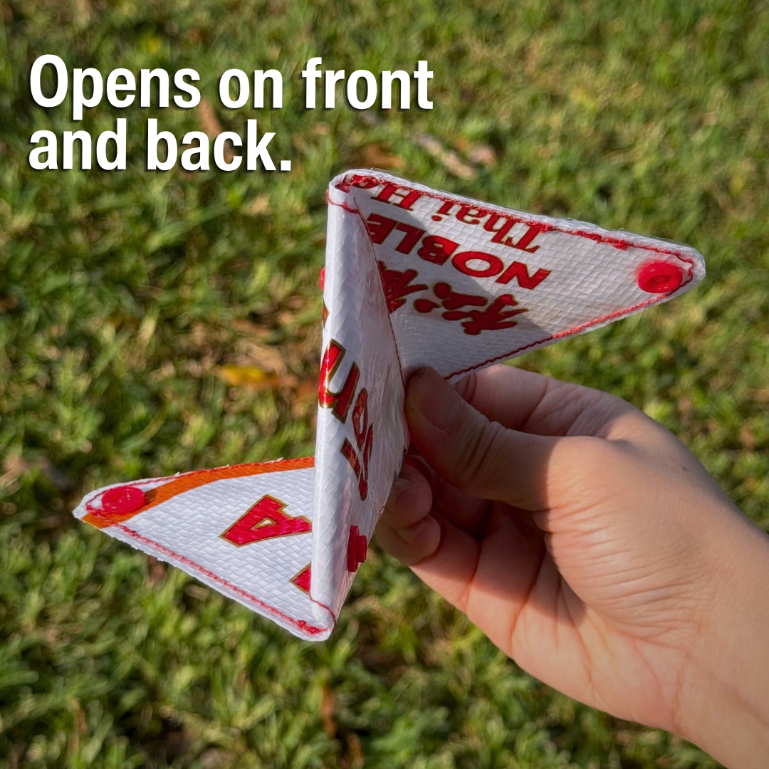 Upcycled Rice Bag Samosa Pouch | Zero Waste