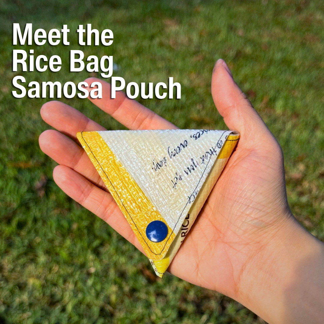 Upcycled Rice Bag Samosa Pouch | Zero Waste