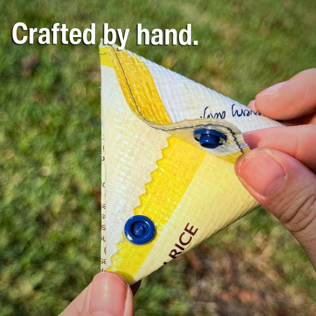 Upcycled Rice Bag Samosa Pouch | Zero Waste