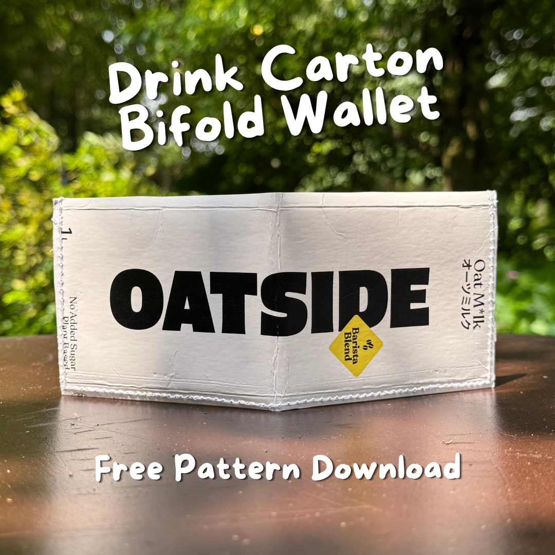 Free Pattern - Turn a Drink Carton into a Bifold Wallet