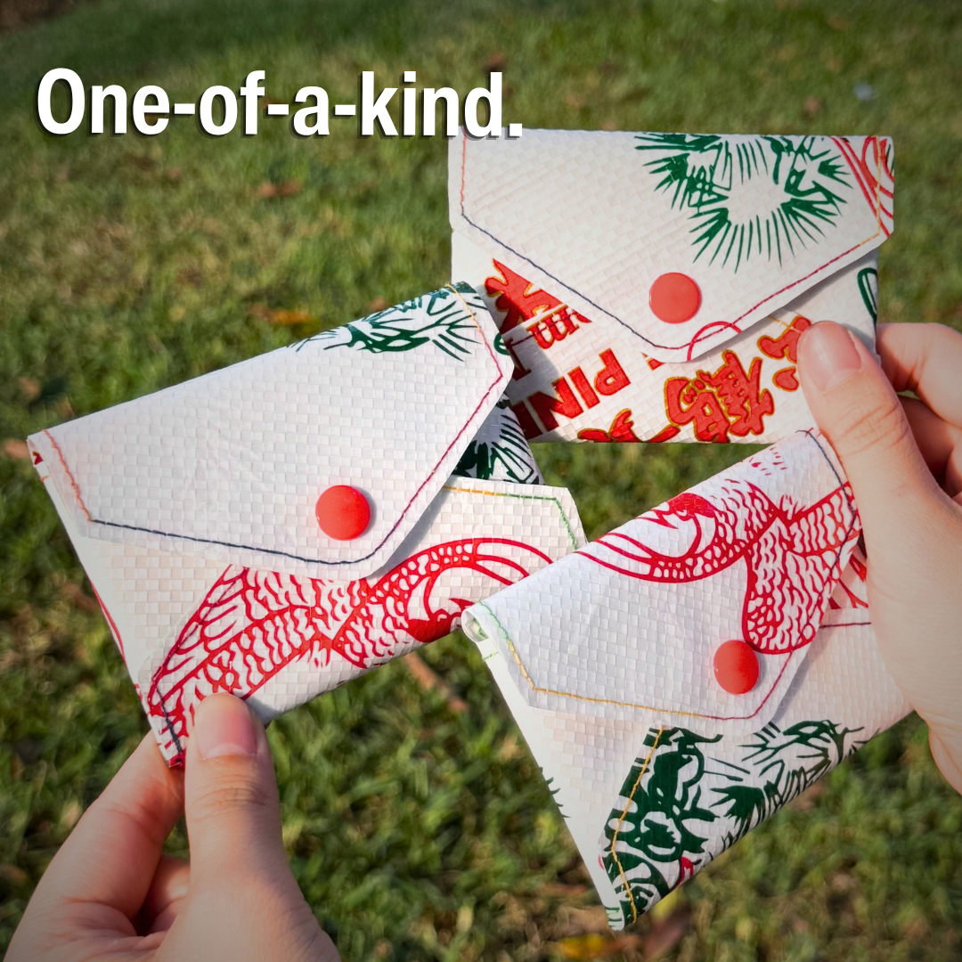 Upcycled Rice Bag Cardholder | Zero Waste