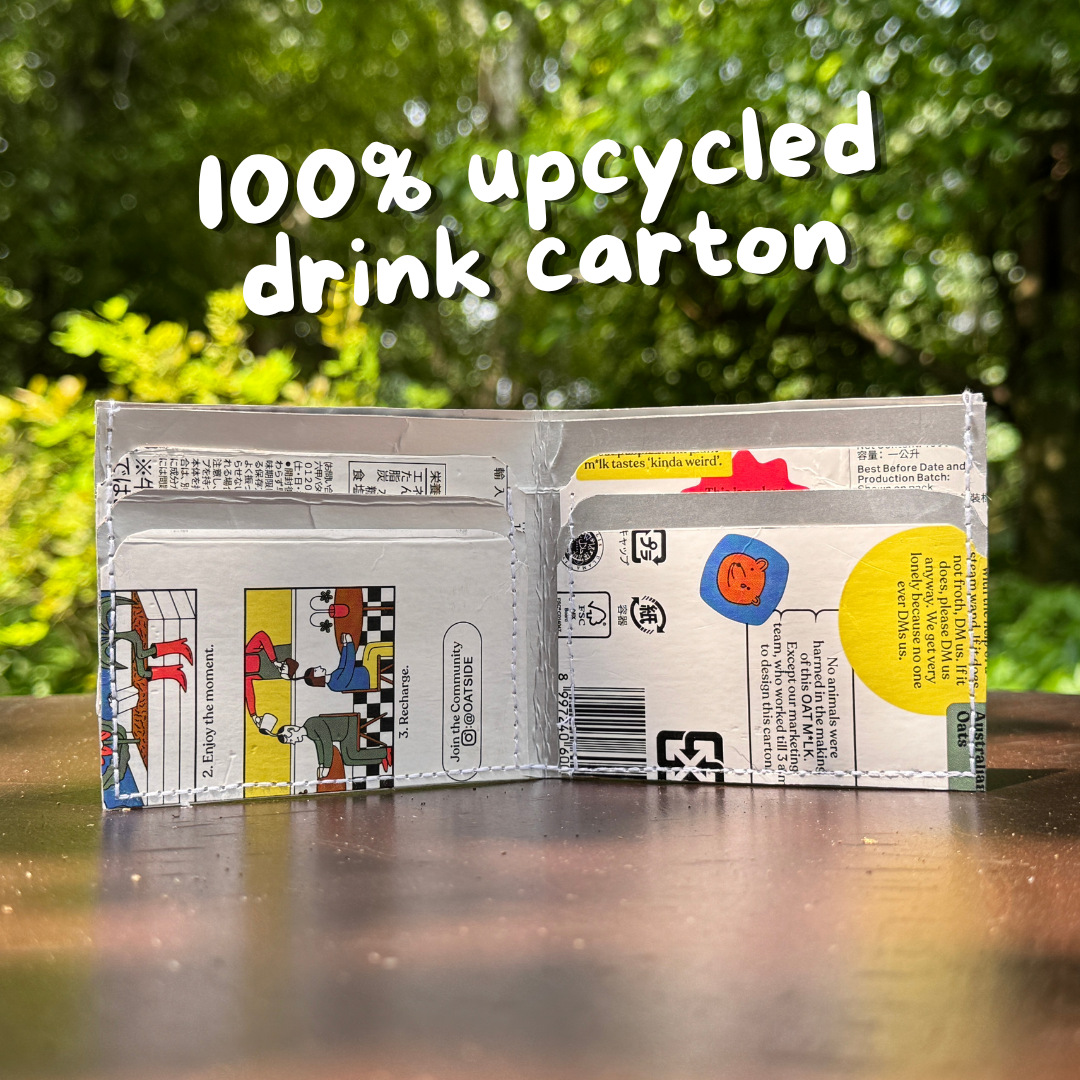 Free Pattern - Turn a Drink Carton into a Bifold Wallet