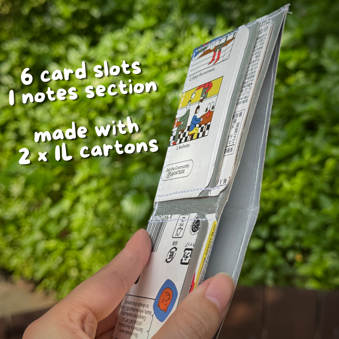 Free Pattern - Turn a Drink Carton into a Bifold Wallet