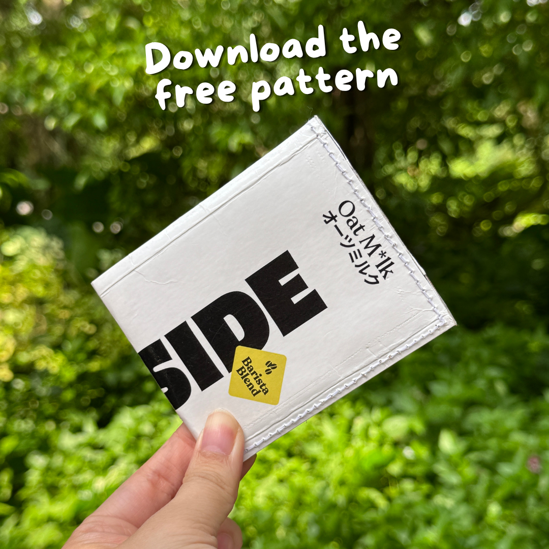 Free Pattern - Turn a Drink Carton into a Bifold Wallet