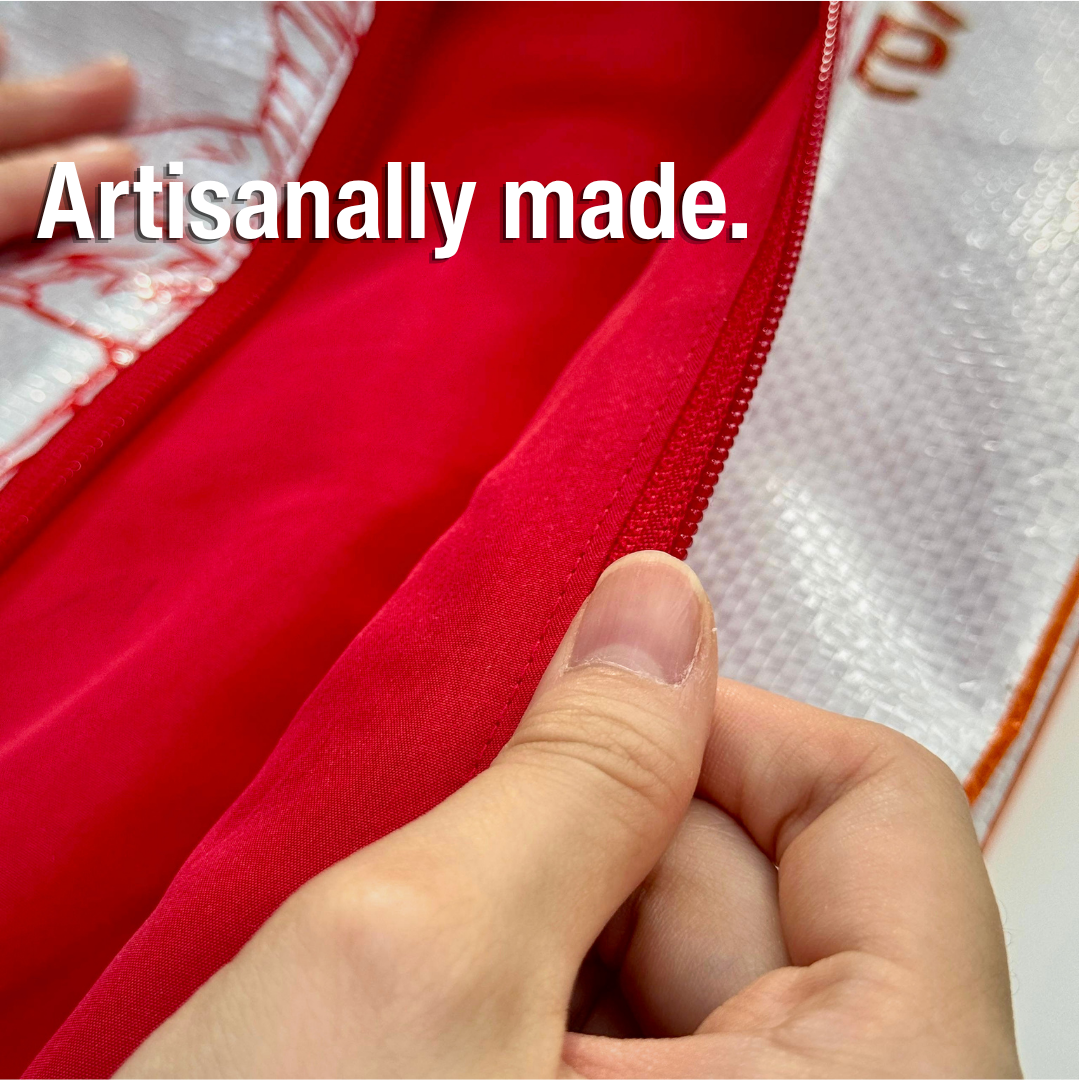 [Pre-order] Upcycled POLYMR.CO x Sōng Hè Rice Bag Shoe Bag - Founders Edition