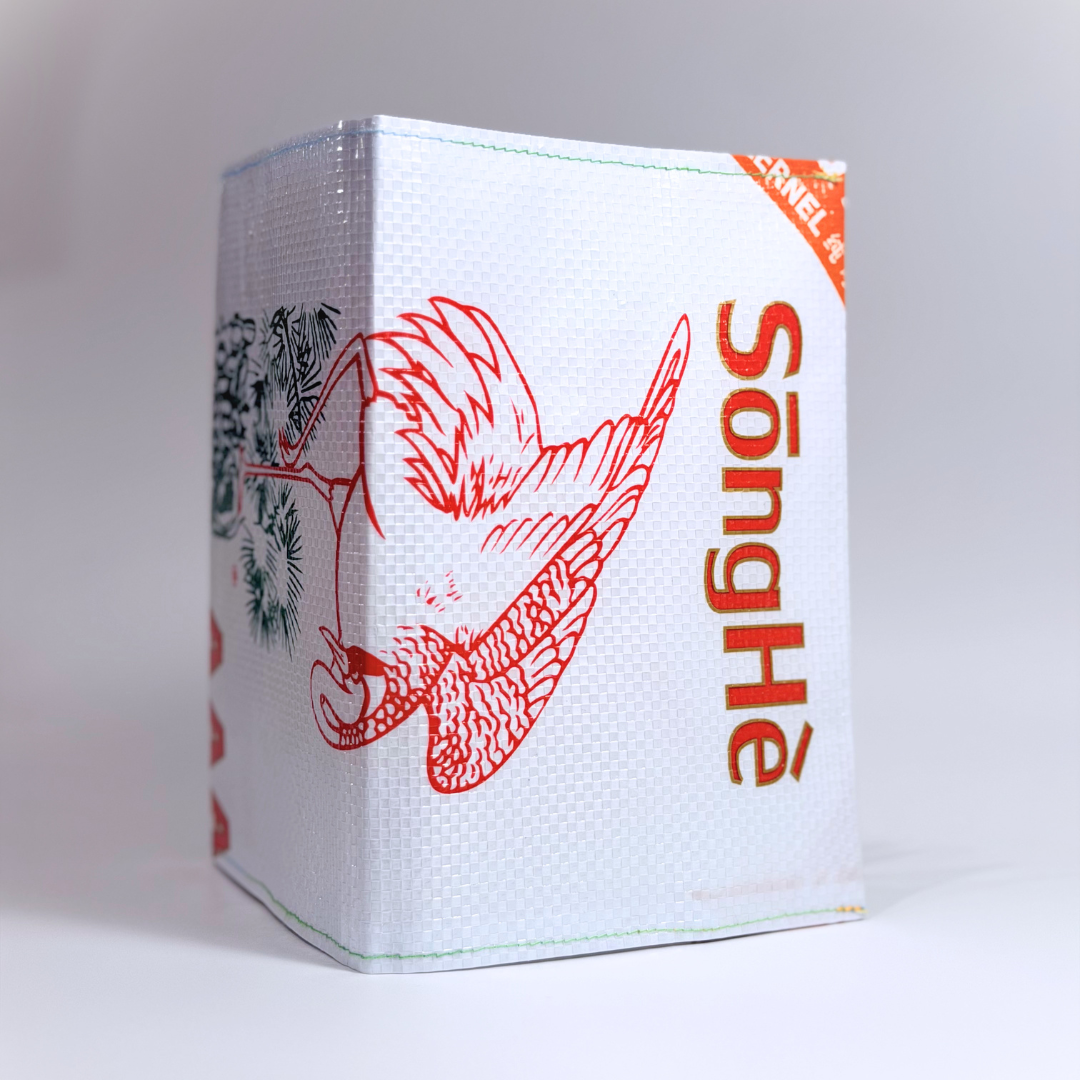 Upcycled Song He Rice Bag Notebook Sleeve | Zero Waste | Fits 120x180mm & A5 Notebooks