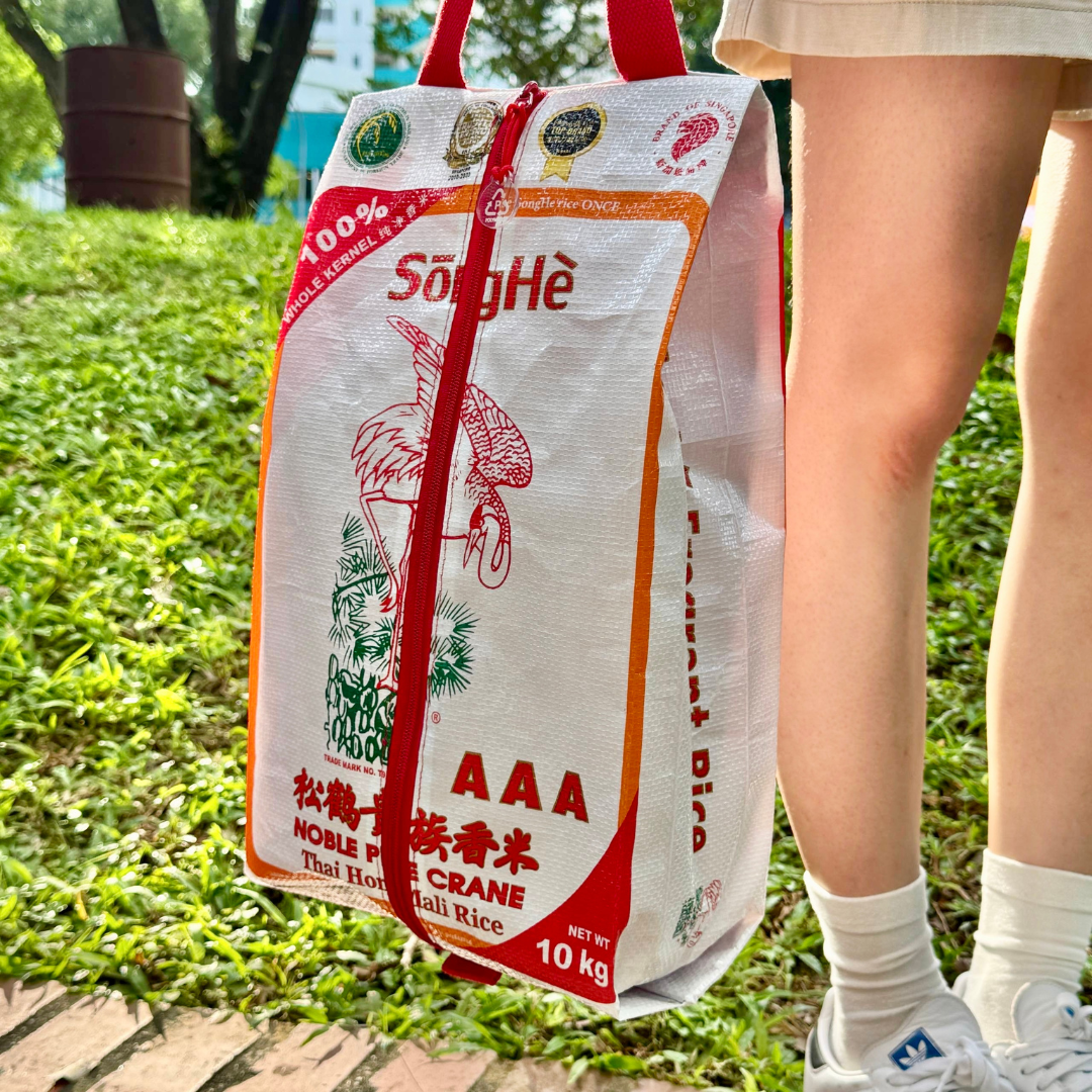 [Pre-order] Upcycled POLYMR.CO x Sōng Hè Rice Bag Shoe Bag - Founders Edition